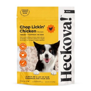 Heckova! Freeze-Dried Raw Chop Lickin' Chicken Flavor Recipe Topper/Mixer/Dog Treats - 4oz - 1 of 4