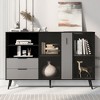 Bella Depot 55.1''W Two-door Storage Cabinet with Two Drawers - 2 of 4