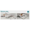 Sapphtopaz Twin Over Full Bunk Bed with Ladder & Guardrail, Heavy-duty Bunkbed Frame with for Bedroom, No Box Spring Needed - 3 of 4
