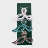 Bow Claw Hair Clip Set 3pc - Wild Fable™ Light Pink/Cream/Brown - 2 of 3