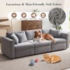 Buenhomino Modern DIY Sectional Sofa, Modular Sectional Couches for Living Room，Light Gray Velvet - 4 of 4