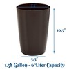 Hold N' Storage - Small Trash Can with Open Top for Compact and Tight Spaces – 1.58 Gallon Capacity - 3 of 4