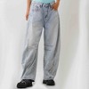Women's Distressed Barrel-Leg Jeans - Baggy Slouchy Fit with 4-Pockets Denim Pants Cherie Code - 4 of 4