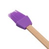 Unique Bargains Basting Brush 28g Wooden Handle Baking Brush Dishwasher Safe Silicone 9.25"x1.5" 1Pcs - 4 of 4