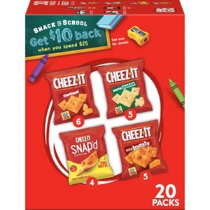 Cheez-It Cheese Lovers Multipack Crackers - 19.1oz/20ct - 1 of 4