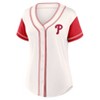 MLB Philadelphia Phillies Women's Short Sleeve White Fashion Jersey - 2 of 3