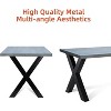 Metal Table Legs, Heavy-Duty Desk Legs with Four Protective Floor Pads, Industrial-Style Furniture Support for Dining and Work Tables - 4 of 4
