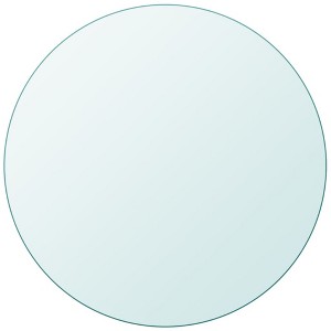 vidaXL Table Top Tempered Glass Round 19.7" - 1 of 4