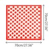 INSPIRE CHIC Women's Polka Dot Square Neckerchief Headband 27.56*27.56 inches(L*W) - 3 of 4