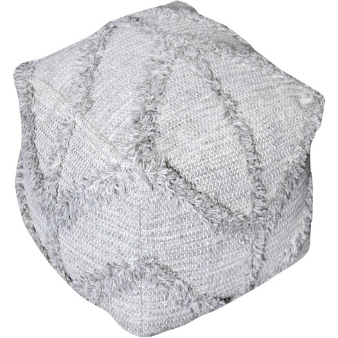 Uttermost Olfen Gray Wool Pouf Ottoman : Target