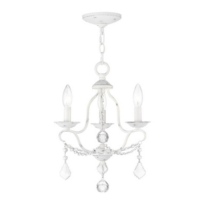 Livex Lighting Chesterfield 3 - Light Chandelier in  Antique White