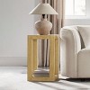 24" Modern Rectangular Coffee Table with Open Storage Shelf, Natural Wood Look MDF Side Table for Living Room or Bedroom -3irtyhousy - 2 of 4