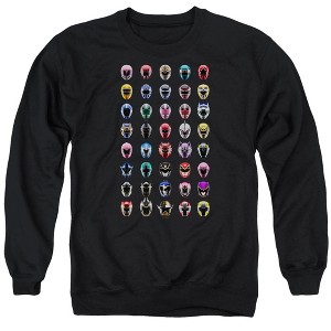 Power Rangers Visual Timeline Adult Crewneck Sweatshirt - 1 of 4