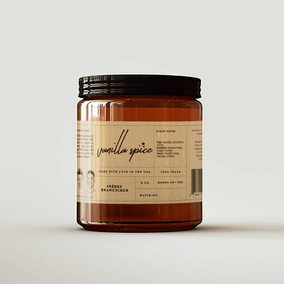 Vanilla Spice Candle - Freres Branchiaux
