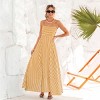 Women‘s Striped Spaghetti Strap Maxi Dress with Tiered Skirt - Cupshe - 2 of 4
