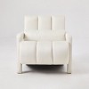 CAVINAS Ergonomics Accent Chair with A Gently Reclined Seat,Luxury Armchair with L-Shaped Armrest,Linen Fabric Lounge Chair for Living Room - 2 of 4