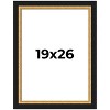 PosterPalooza | Embellished Brown Picture Frame - UV Acrylic, Foam Board Backing, Hanging Hardware - 2 of 4