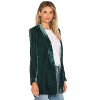 Clearlove Women's Long Sleeve Blazer Open Front Cardigan Jacket Work Office Blazer Dark green L - 3 of 4