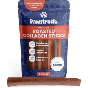 Pawstruck All Natural Roasted Beef Collagen Sticks For Dogs - Healthy Alternative To Traditional Rawhide Supports Skin & Joint Health - 1 of 1