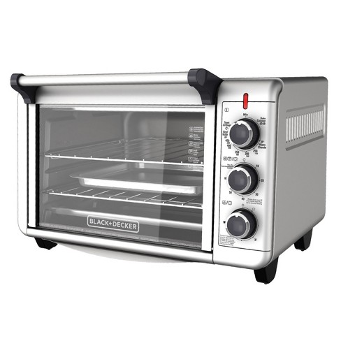 Black And Decker 6 Slice Dining In Digital Countertop Oven In Silver :  Target