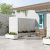 Outdoor Wrought Iron Planting Box with Climbing Frame (Classic Blinds) - 2 of 4