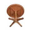 Madeline Round Top Pedestal Table Hickory Brown - International Concepts - 3 of 4