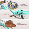 Hykolity 26 Inch Beach Cruiser Bike 7-Speed Outdoor City Bike for Women Commuter Bicycle with Rear Rack Basket High-Carbon Steel Front & Rear Fenders - 4 of 4