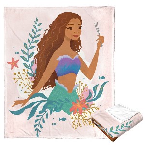 Disney Little Mermaid Dinglehopper Disc Silk Touch Throw Blanket - 1 of 4