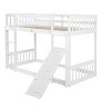 Grungis Twin Over Twin Loft Bed with Climbing Ramp and Ladder,Bunk Bed with Safety Guardrails,Modern Loft and Bunk Bed for Bedroom - 4 of 4