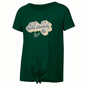 NCAA South Florida Bulls Girls' Knot T-Shirt - 1 of 3