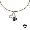 Aria Jeweler  2mm Rope Chain With Micky Mouse Pendent - 2 of 4