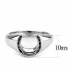 Slickblue Bold Polished Horseshoe Ring for Men, Stainless Steel, Minimalist No-Stone Style, Sizes 8-13 - 2 of 4
