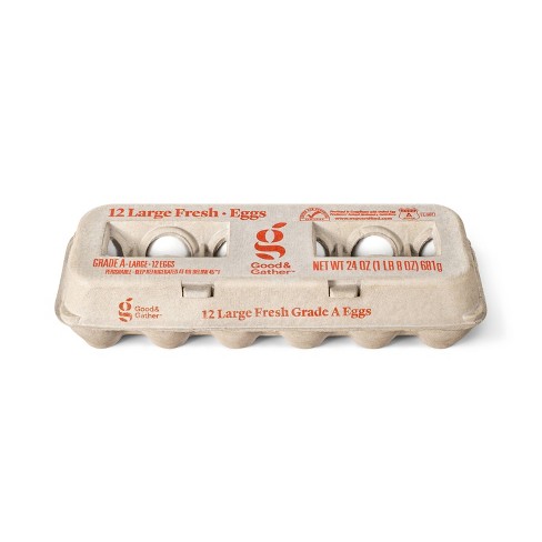 Grade A Large Eggs - 12ct - Good & Gather™ (Packaging May Vary) - image 1 of 4