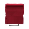 Reclining Chair Velvet Upholstery Square Tufted Back Pillowtop Arms Solid Wood Furniture - 3 of 4