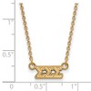 Black Bow Jewelry 14k Yellow Gold Plated Sterling Silver Sigma Sigma Sigma Greek Life Necklace 18 Inch - 2 of 4