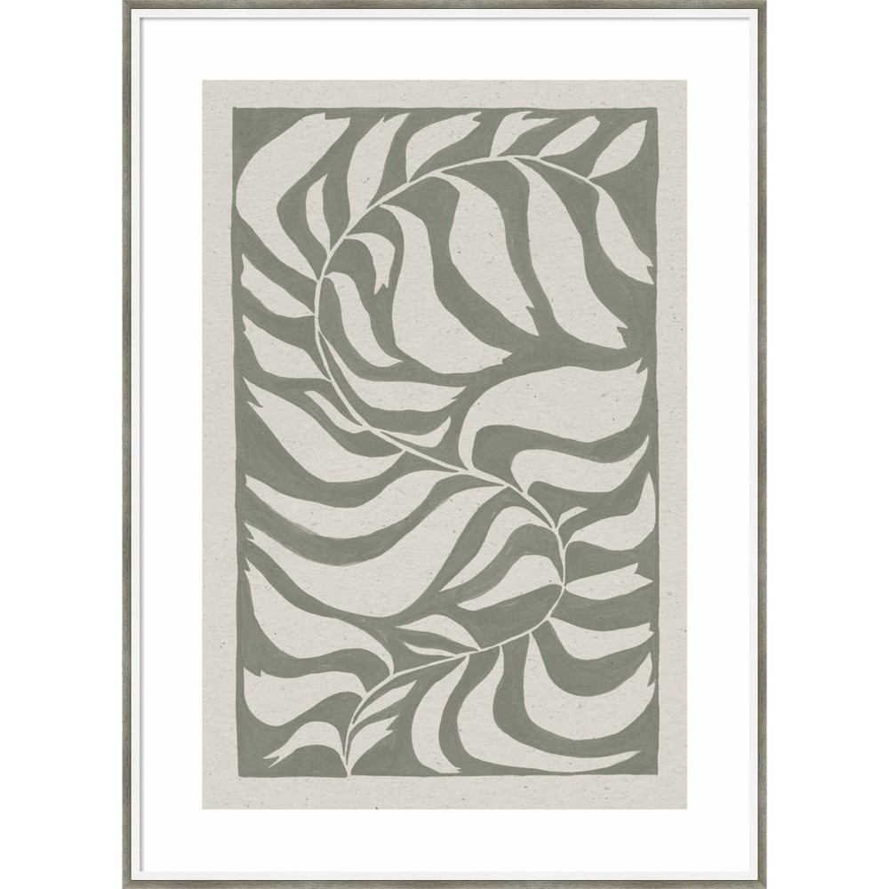 Photos - Other Decoration 30"x41" Winding Vine by Moira Hershey: Sage Green, Abstract Botanical Art - Amanti Art