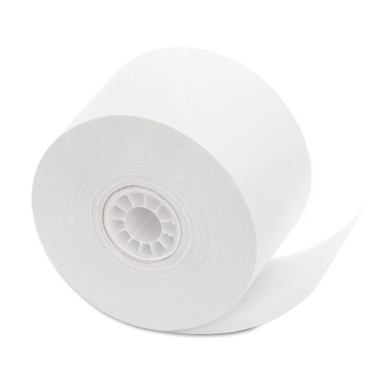 Pm Company Single Ply Cash Register/POS Rolls 1 3/4" x 150 ft. White 10/Pack 18990, 1 of 5