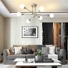 POWLIG Mid Century Modern Chandelier - Flush Mount Sputnik Ceiling Light for Dining Room, Bedroom, Kitchen - 2 of 4