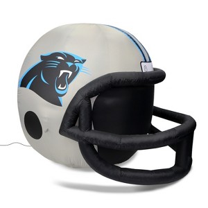 Fabrique NFL CAROLINA PANTHERS Team Inflatable Helmet  4 ft., Silver - 1 of 2