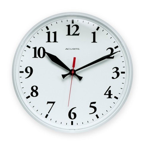 Acurite 12 5 Outdoor Wall Clock White Target