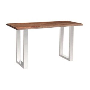 Brownst1 2.0 Console Table Brown - Treasure Trove Accents: Sheesham Wood, U-Shaped Legs, Sofa Back Display - 1 of 4