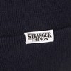 Stranger Things WSQK Embroidery Navy Acrylic Yarn Standard Cuff Beanie - 4 of 4