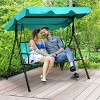 Tangkula Outdoor Swing Canopy Patio Swing Chair 3 Person Canopy Hammock Blue - 2 of 4