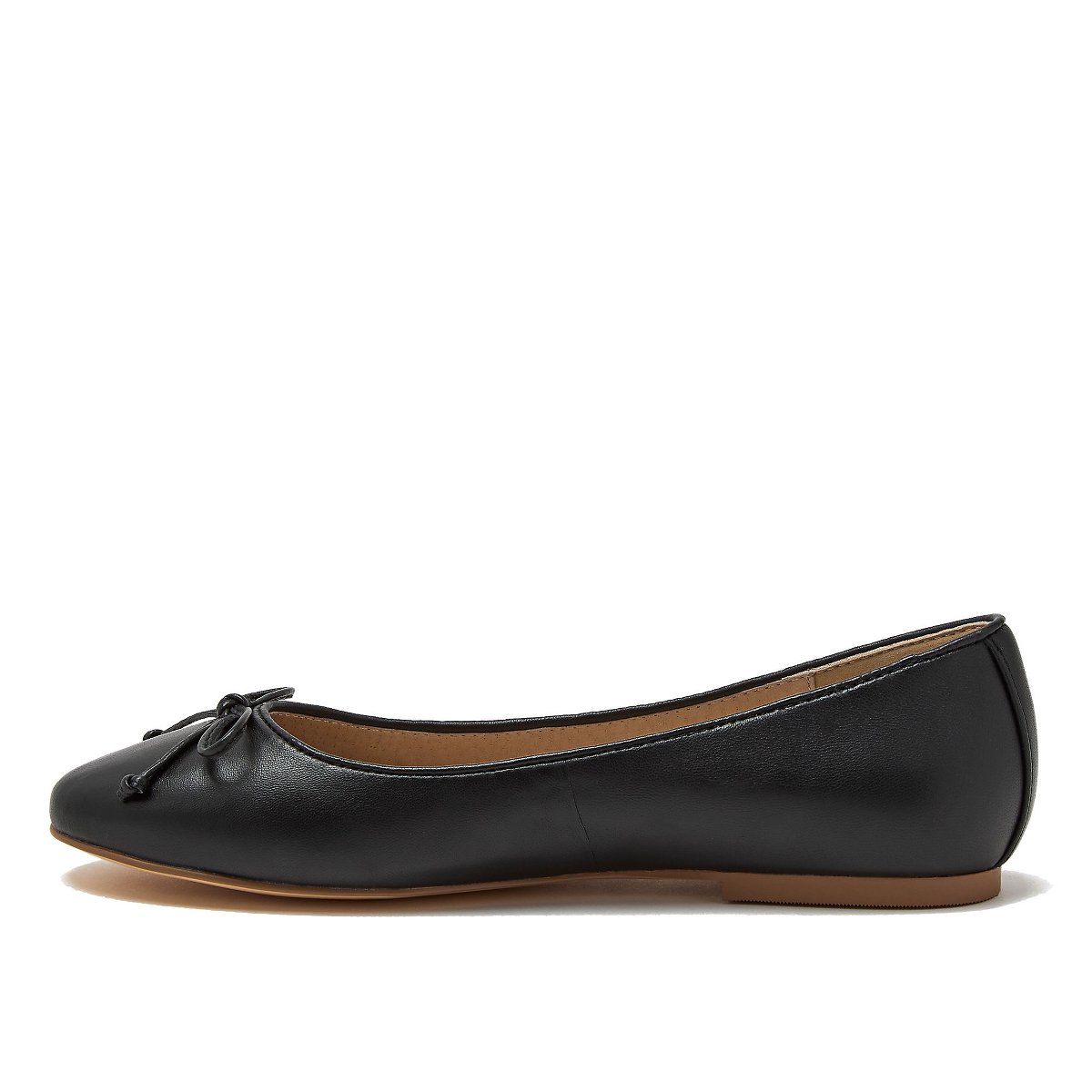 Обувь Lands' End Women's Essential Leather Ballet Flats - 8 - Black — фото 3