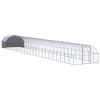 vidaXL Outdoor Chicken Coop - Spacious Galvanized Steel Cage with Water-Resistant Roof - Ideal for Chickens, Ducks, and Small Animals - Silver Gray - 2 of 4
