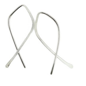 Open Teardrop Hoops by Lotus Stone Jewelry - 1 of 4