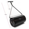 Lawn Roller, Heavy-Duty Combination Push/Tow Behind Drum Roller, 14x24 Inch, 48L/16 Gallon Water/Sand Filled Sod Roller Drum Roller - 4 of 4