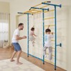 VEVOR Indoor Jungle Gym for Toddlers, 7-in-1 Climbing Playset with Carbon Steel Swedish Ladder, Wall Ladder, Pull-Up Bar, and Rope Ladder - 2 of 4