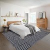 Abstract Washable Area Rug Non-Slip Throw Rug with Rubber Back, Low Pile Stain Resistant Boho Geometric Carpet for Living Room, Bedroom Dining Room - 3 of 4