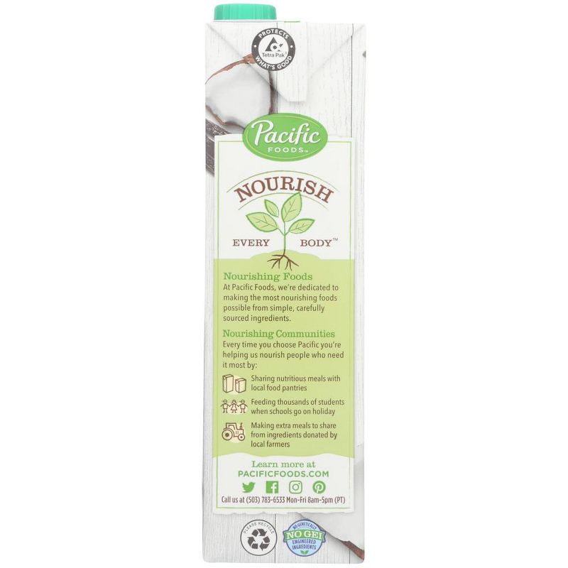 Pacific Foods Organic Unsweetened Vanilla Coconut Plant-Based Beverage - Case of 12/32 oz, 5 of 8